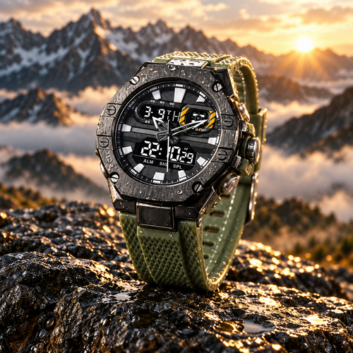 Digital alloy watch - alpine lifestyle